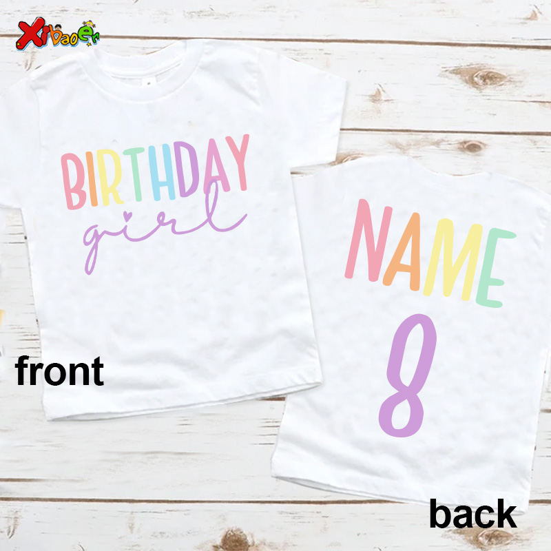 Birthday Girl T Shirt Party Ou - Summer Clothing Name avaliação e preço
