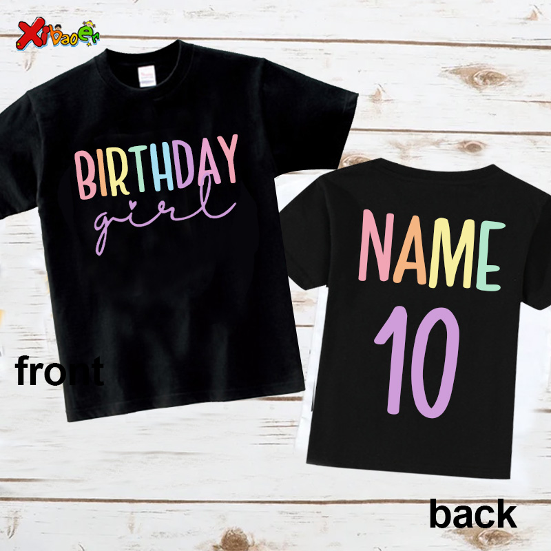 Birthday Girl T Shirt Party Ou - Summer Clothing Name avaliação e preço