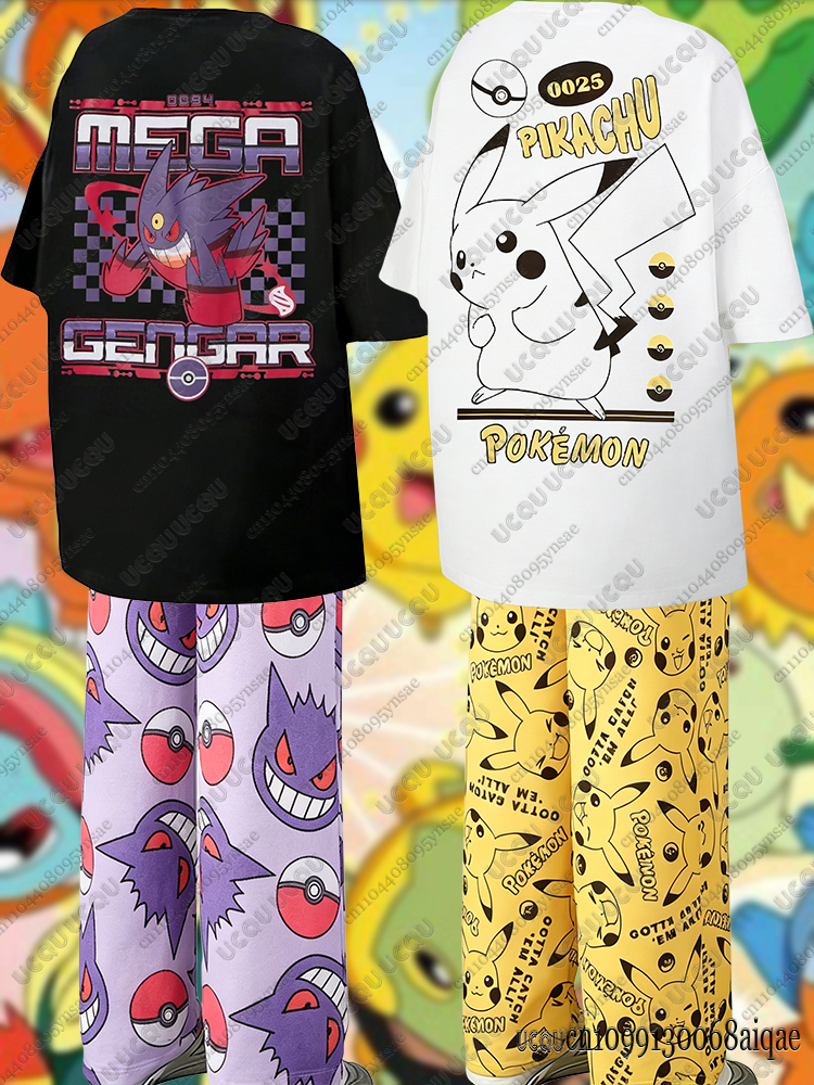2026 Anime Pikachu&Gengar Summ - Summer Clothing Cartoon avaliação e preço