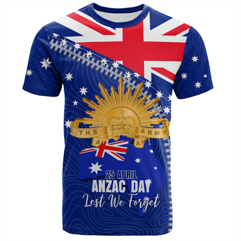 Australia Graphic T Shirts Men - Summer Clothing Women Australia avaliação e preço