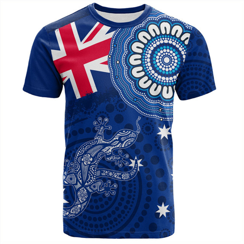 Australia Graphic T Shirts Men - Summer Clothing Women Australia avaliação e preço