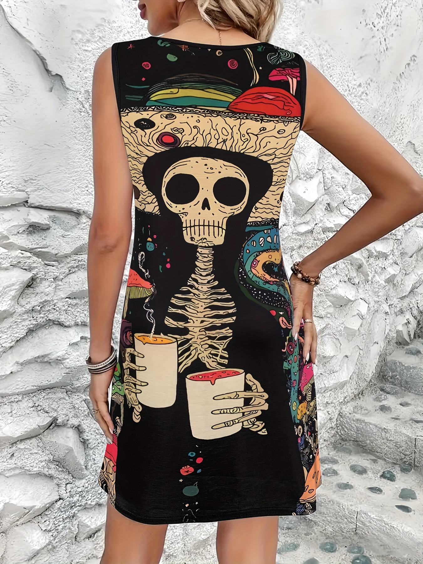 Women'S Gothic Punk Casual Dre - Summer Clothing For 60 Year Old Woman avaliação e preço